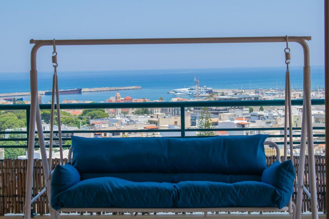 Rooftop With Sea View In Central Rethymno Ngoại thất bức ảnh